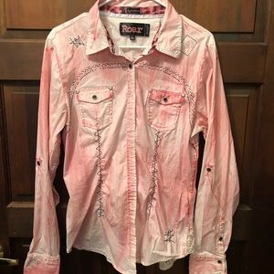 Roar Western style shirt, large